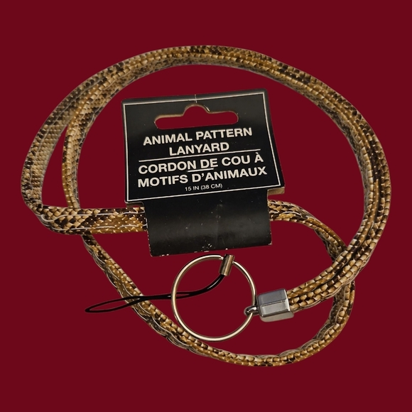 5/$25 Snakeskin Pattern Cellphone Key Ring Lanyard - Picture 1 of 4